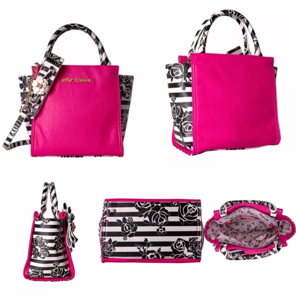 NWT Betsey Johnson Petal to the Metal Handbag